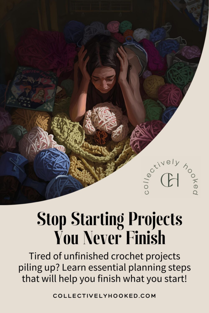 pinterest pin image #2 for the blog post "Stop Starting Projects you never finish"