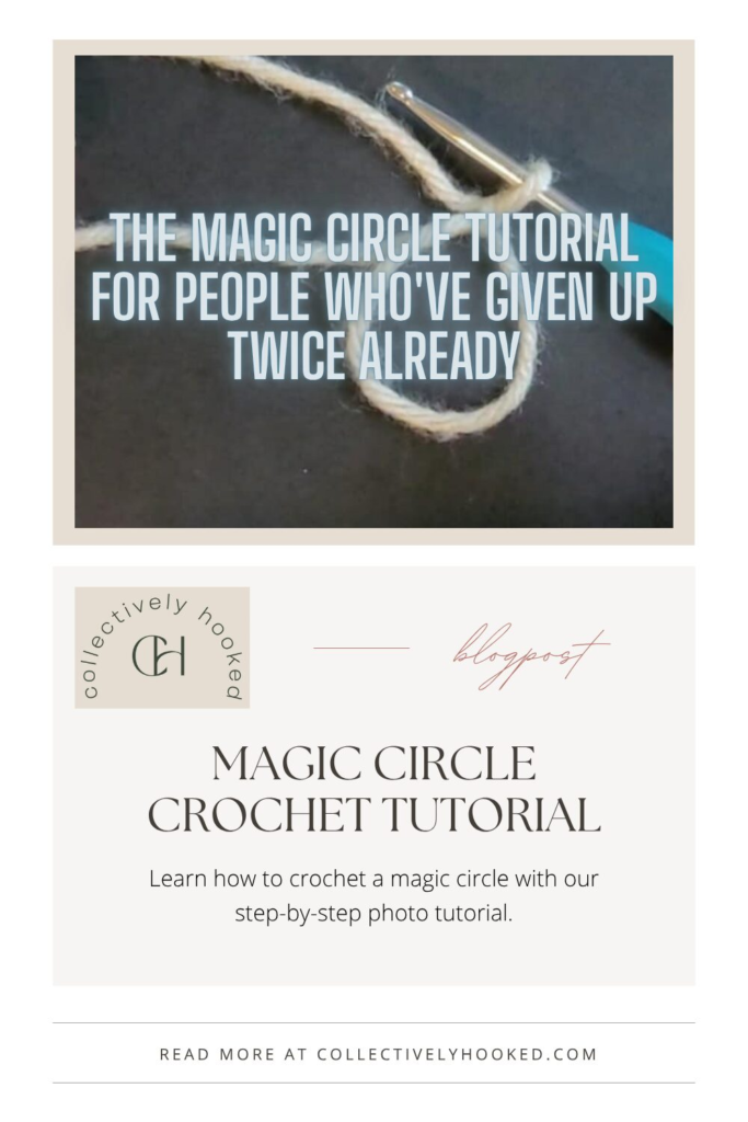 Pinterest pin #1 for The magic Circle crochet tutorial